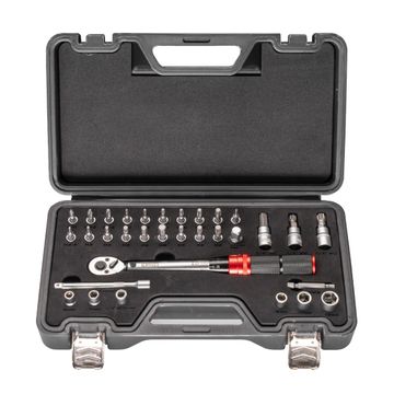 George Tools jeu de clé dynamométrique 32 pièces 1/4" - 5 à 25 Nm