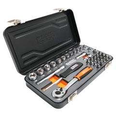 George Tools coffret à outils en acier avec set de douilles 1/4