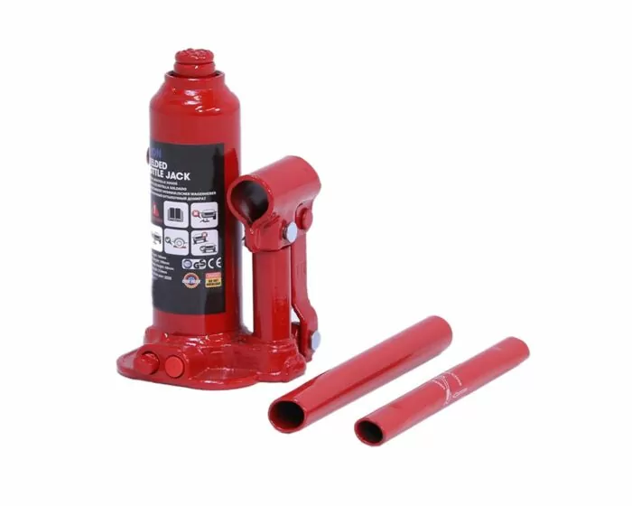 Cric bouteille hydraulique 2 tonnes rouge - George Tools