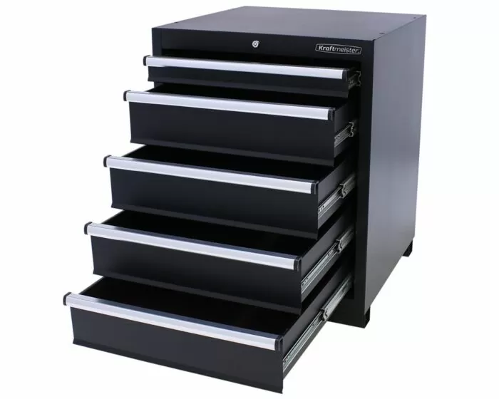 Armoire à outils 5 tiroirs Pro noir - Kraftmeister