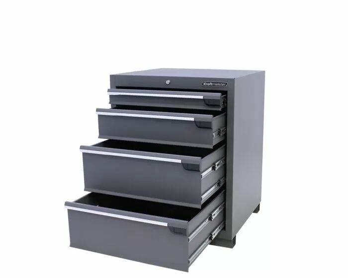 Armoire à outils 4 tiroirs Premium gris - Kraftmeister
