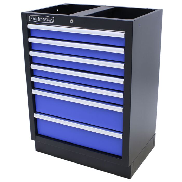 Kraftmeister Standard armoire à outils avec 7 tiroirs bleu
