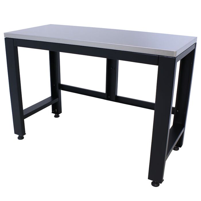 Kraftmeister Pro table de travail en inox 136 cm noir