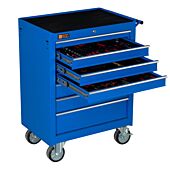 Servante mobile d'atelier remplie 7 tiroirs 80 pièces bleu - George Tools