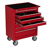 Servante mobile d'atelier remplie 7 tiroirs 144 pièces rouge - George Tools