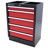 Armoire à outils 5 tiroirs Standard rouge - Kraftmeister
