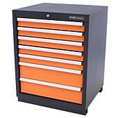 Armoire à outils 7 tiroirs Premium orange - Kraftmeister