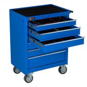 Servante mobile d'atelier remplie 6 tiroirs 80 pièces bleu - George Tools