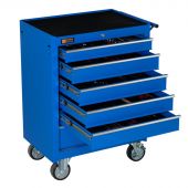 Servante mobile d'atelier remplie 6 tiroirs 253 pièces bleu - George Tools