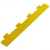 Dalle PVC clipsable pièce du bord mâle jaune 48x7x1 cm