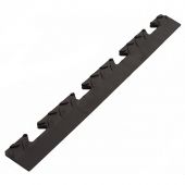 Dalle PVC clipsable pièce du bord female noir 48x5.1x1 cm