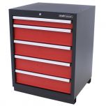 Armoire à outils 5 tiroirs Premium rouge - Kraftmeister