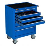 Servante mobile d'atelier remplie 7 tiroirs 144 pièces bleu  - George Tools