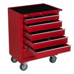 Servante mobile d'atelier remplie 6 tiroirs 253 pièces rouge - George Tools