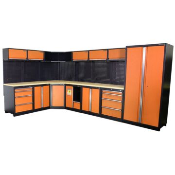 Kraftmeister Premium mobilier d'atelier Edmonton en chêne orange