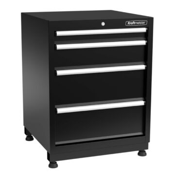 Kraftmeister Pro armoire à outils 4 tiroirs noir
