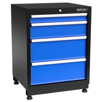 Kraftmeister Premium armoire à outils 4 tiroirs bleu