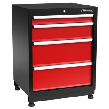 Kraftmeister Premium armoire à outils 4 tiroirs rouge