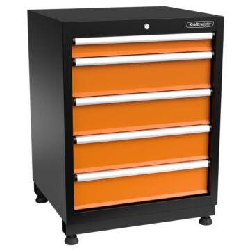 Kraftmeister Premium armoire à outils 5 tiroirs orange
