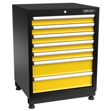 Kraftmeister Premium armoire à outils 7 tiroirs jaune