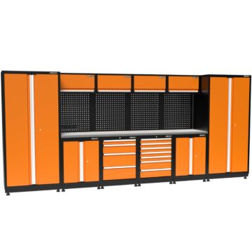 Kraftmeister Premium mobilier d'atelier Winnipeg inox orange