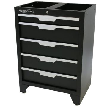 Kraftmeister Standard armoire à outils avec 5 tiroirs noire