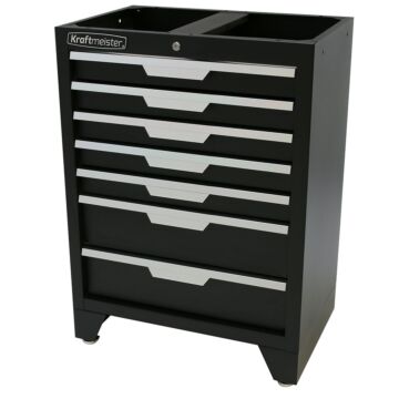 Kraftmeister Standard armoire à outils avec 7 tiroirs noire