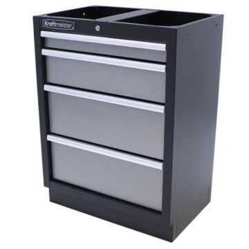 Kraftmeister Standard armoire à outils avec 4 tiroirs gris
