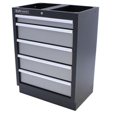 Kraftmeister Standard armoire à outils avec 5 tiroirs gris