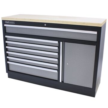 Kraftmeister Standard armoire à outils XL contreplaqué gris
