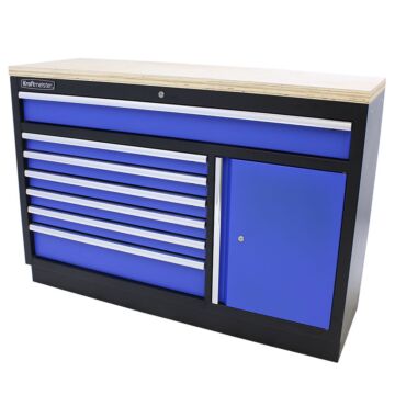 Kraftmeister Standard armoire à outils XL contreplaqué bleu