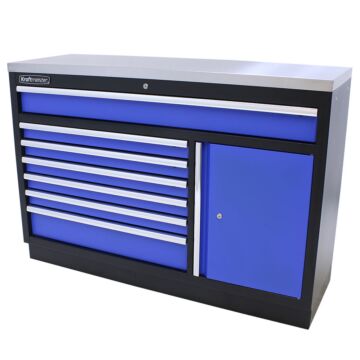 Kraftmeister Standard armoire à outils XL inox bleu