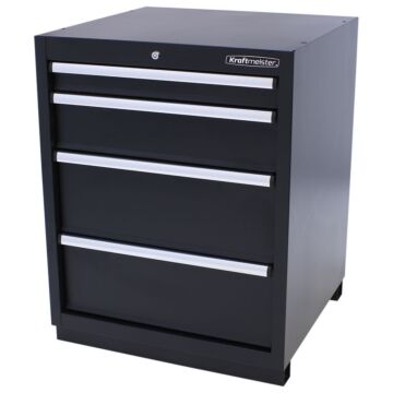 Kraftmeister Pro armoire à outils 4 tiroirs noire