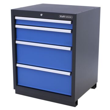 Kraftmeister Premium armoire à outils 4 tiroirs bleue