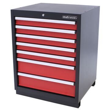 Kraftmeister Premium armoire à outils 7 tiroirs rouge