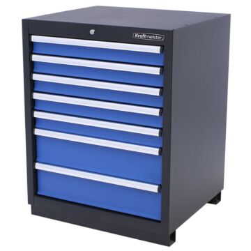 Kraftmeister Premium armoire à outils 7 tiroirs bleue