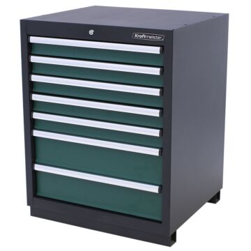 Kraftmeister Premium armoire à outils 7 tiroirs verte