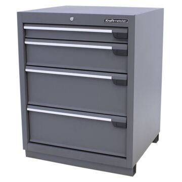 Kraftmeister Premium armoire à outils 4 tiroirs gris