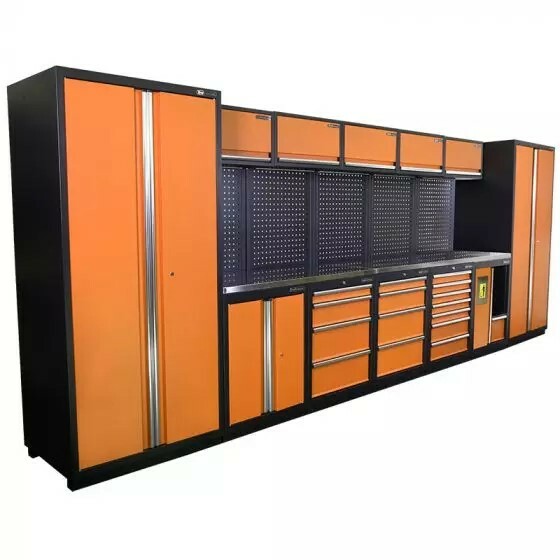 mobilier d'atelier premium orange